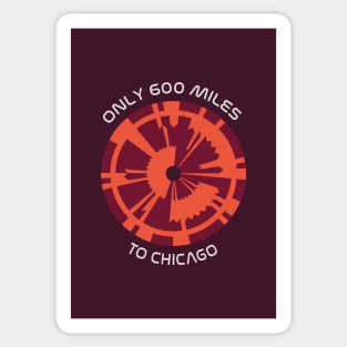 JPL/NASA Perseverance Parachute "600 miles to Chicago" Request Poster #3 Sticker